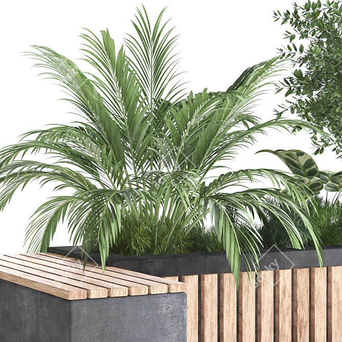 Modern Greenery Box Set 323 3D model image 2