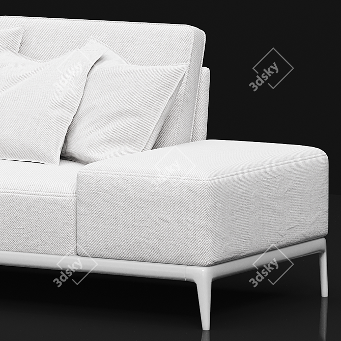 Elegant Park Sofa by Poliform 3D model image 3