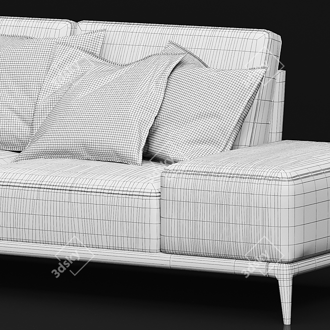 Elegant Park Sofa by Poliform 3D model image 5