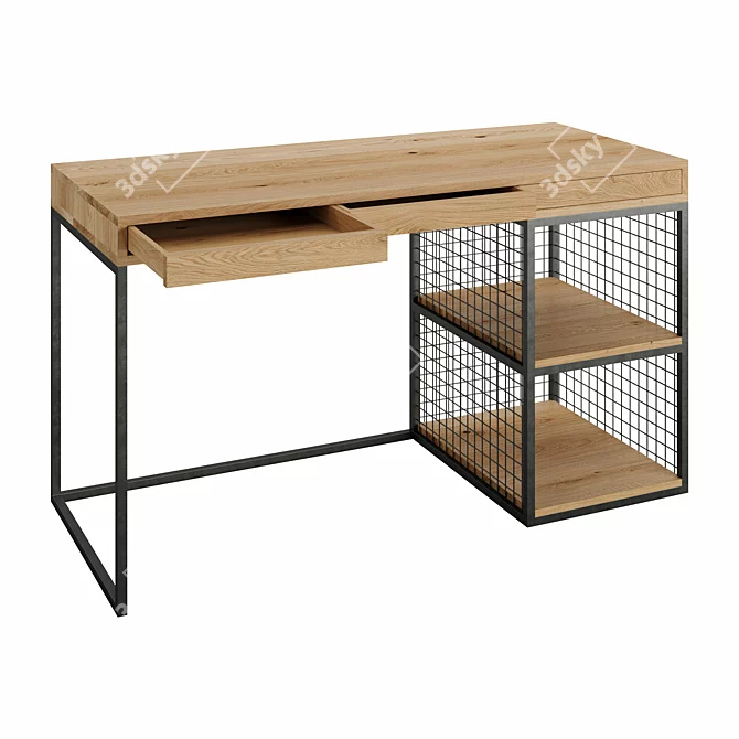 Sleek GRID Desk by mLOFT 3D model image 2