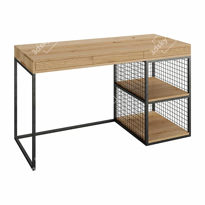 Sleek GRID Desk by mLOFT 3D model image 3