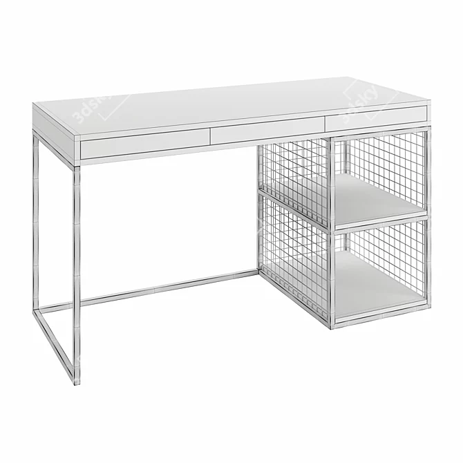 Sleek GRID Desk by mLOFT 3D model image 4