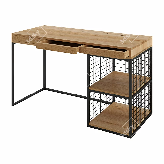 Sleek GRID Desk by mLOFT 3D model image 5