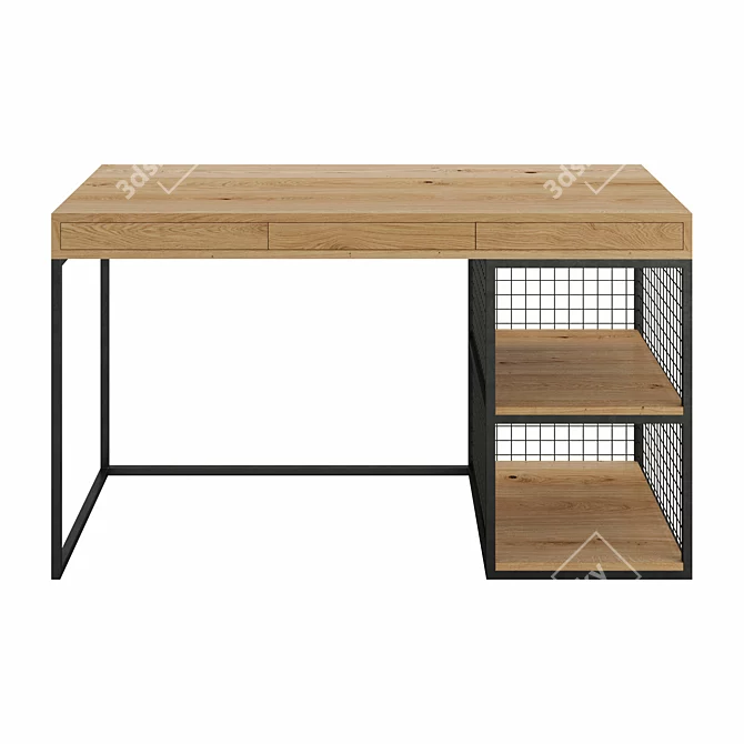 Sleek GRID Desk by mLOFT 3D model image 6