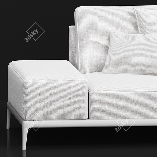 Sleek Park Sofa by Poliform 3D model image 2