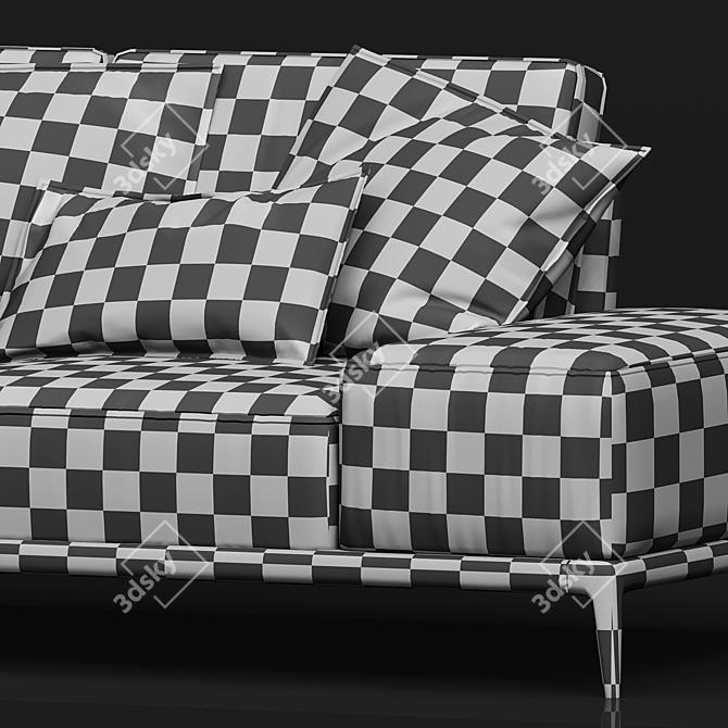 Sleek Park Sofa by Poliform 3D model image 5