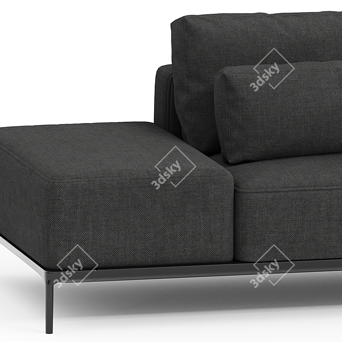 Modern Modular Dizzy Sectional Sofa 3D model image 2