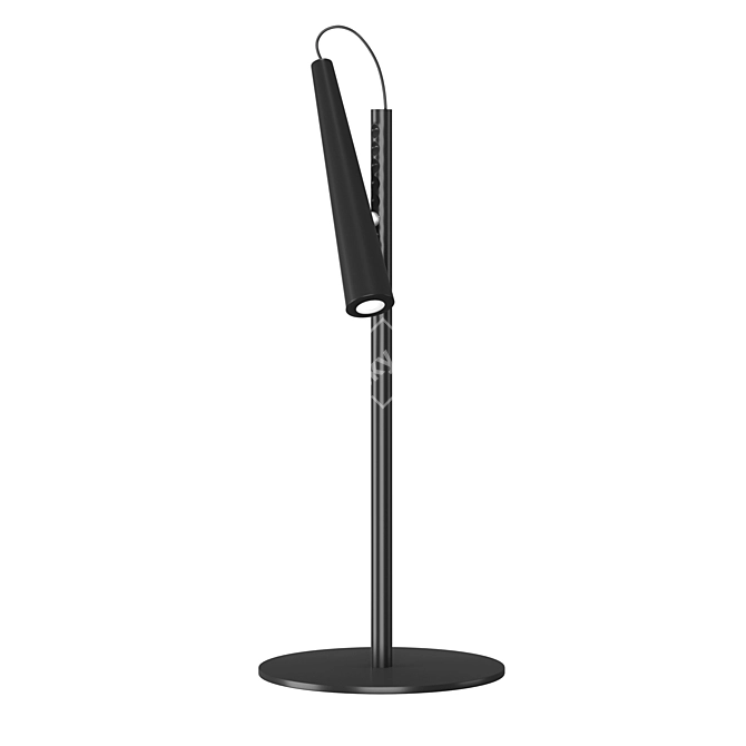 Flexible Magneto Steel Table Lamp 3D model image 4