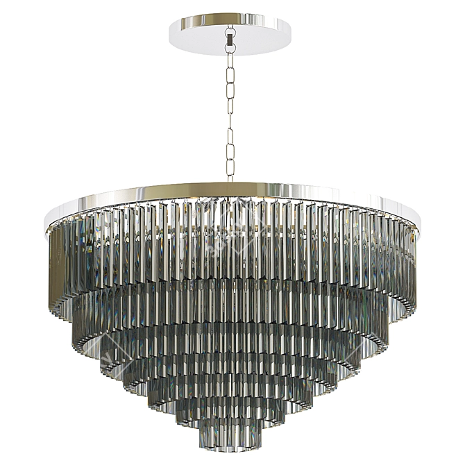 Art Deco Odeon Chandelier Model 3D model image 1