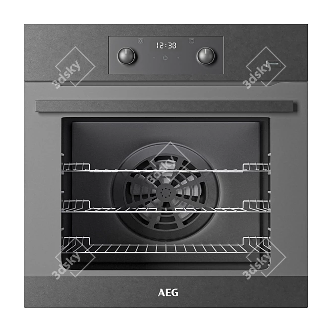 AEG Steambake Oven with Aqua Clean Enamel 3D model image 2