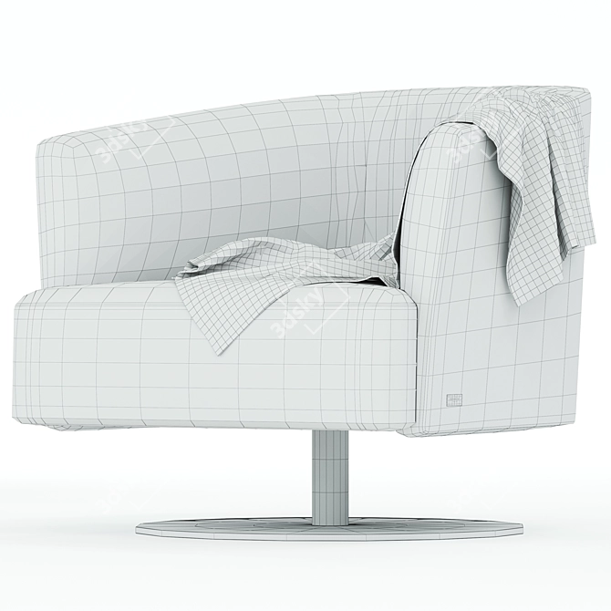 Modern Armchair by Nicoline 3D model image 3