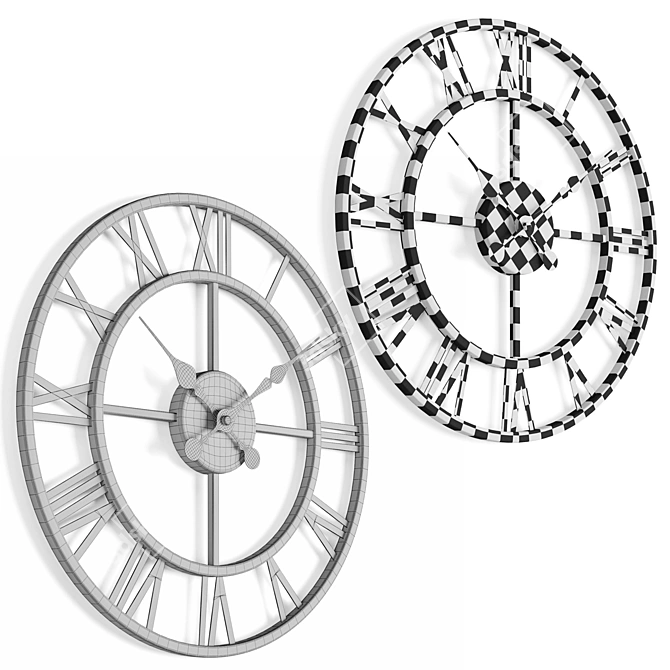 KARE Roma Wall Clock 41cm 3D model image 1