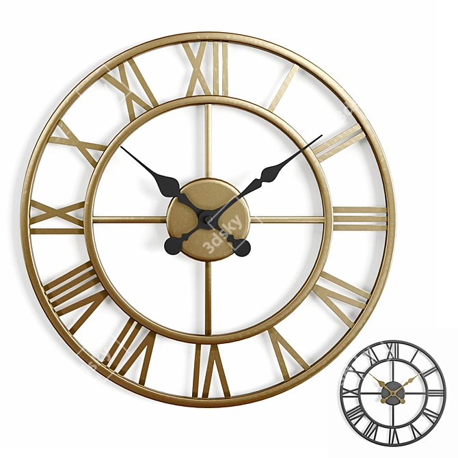 KARE Roma Wall Clock 41cm 3D model image 7