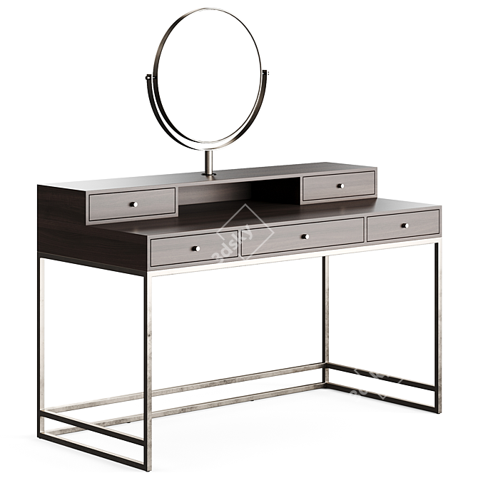 Modern Wood Dressing Table 3D model image 6