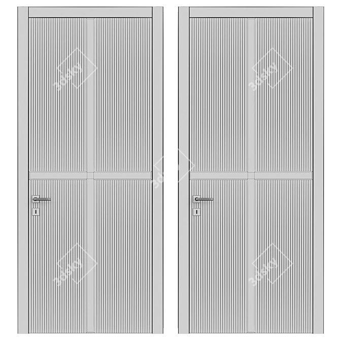 Modern 3D Model Door 174 3D model image 2