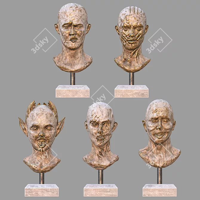 Sculpture Set vol 01: Model Kit 3D model image 2