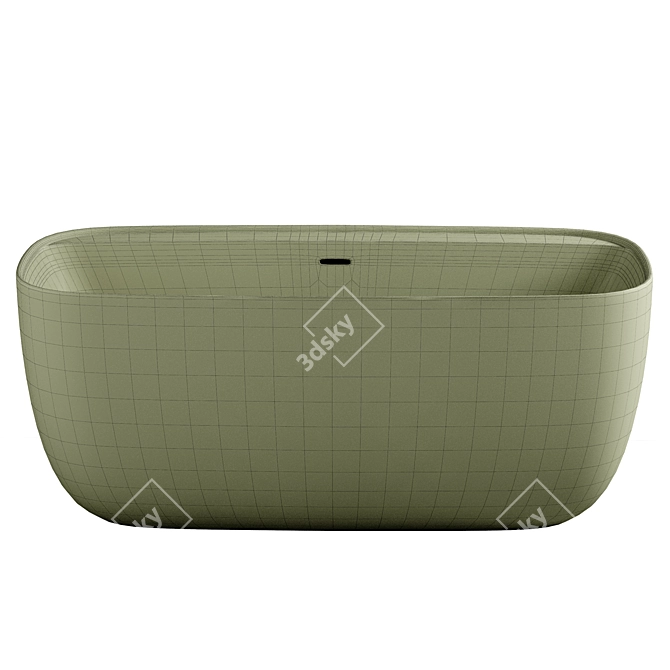 Aquanet Fine Acrylic Bathtub 3D model image 2