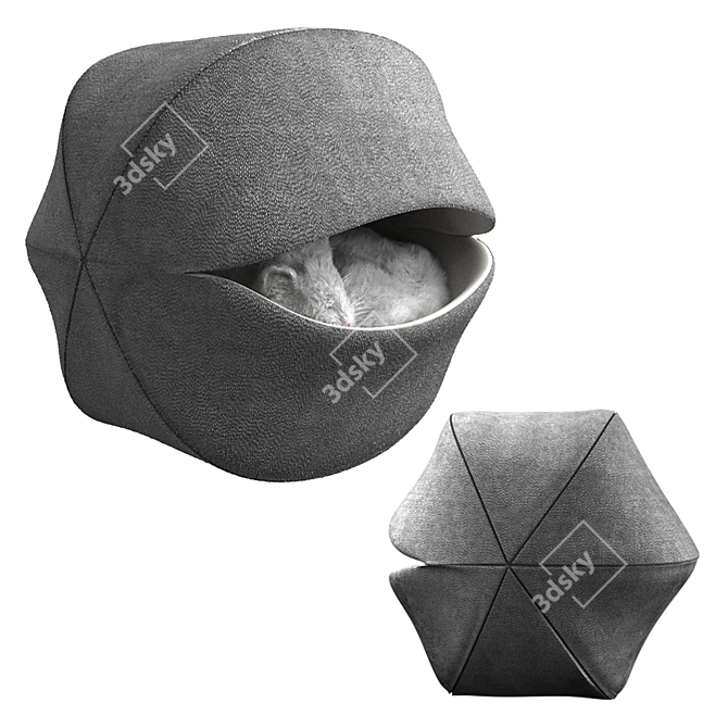 Foldable Shell Pet Shelter 3D model image 1