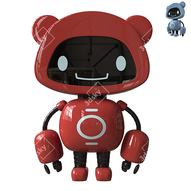 Mechanical Teddy Bear 3D model image 1