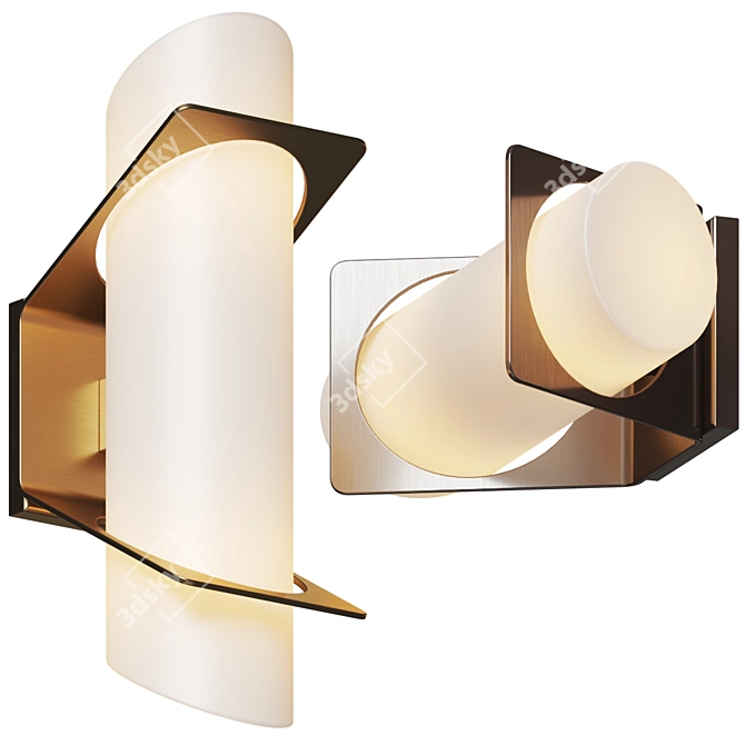 Modern Elegance in Garcelle Sconce 3D model image 1