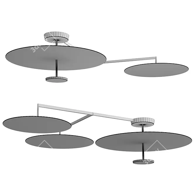 Modern LED Ceiling Lamp Collection 3D model image 3