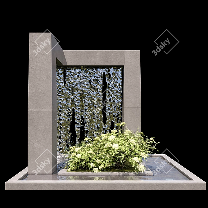 Handcrafted Waterfall No1: Outdoor Delight 3D model image 3