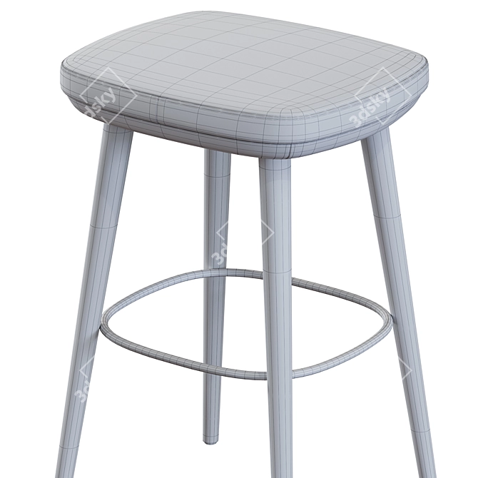 Walter Knoll Barstool 3D Model 3D model image 6