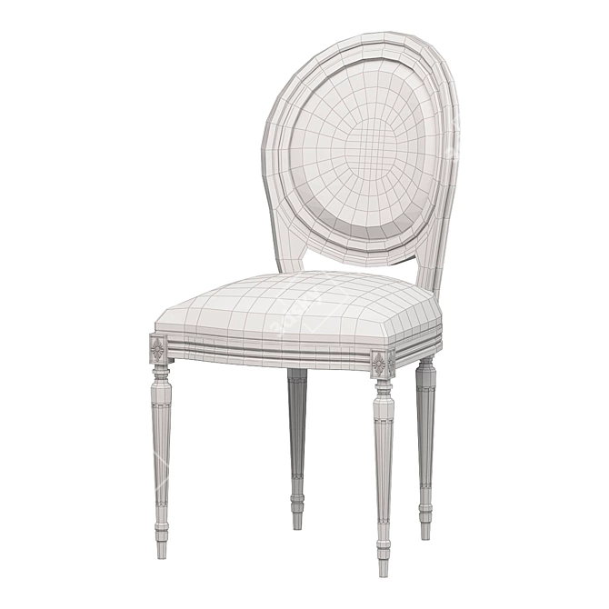 Oak Spa Chair Restoration Hardware 3D model image 2