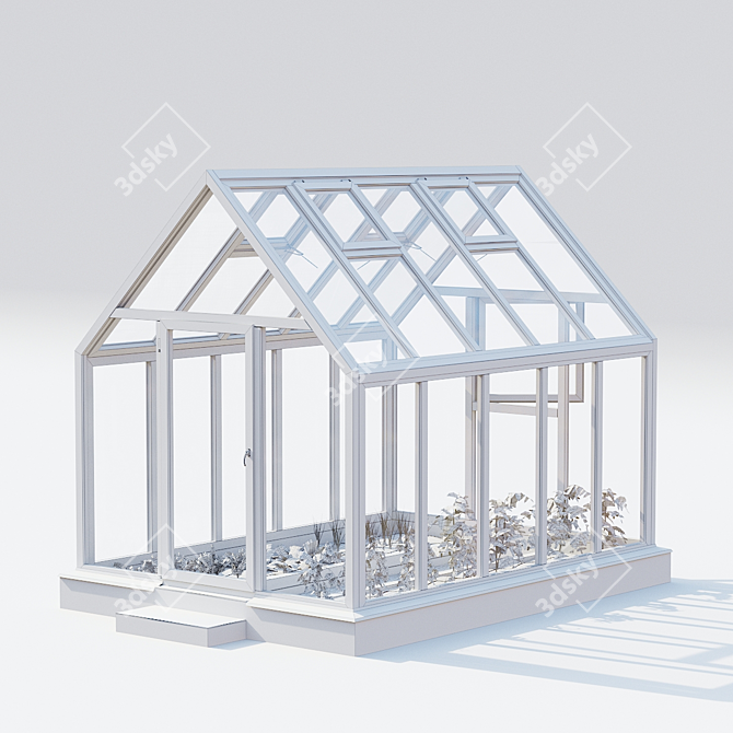 Kitchen Garden Greenhouse Set-5 3D model image 6