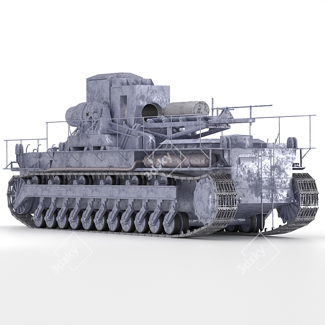 WWII "Carl" Self-Propelled Mortar 3D model image 2