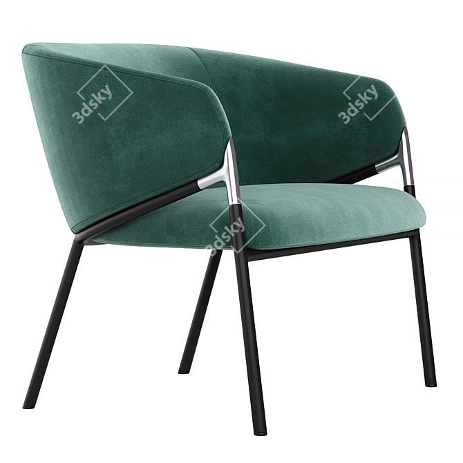 Modern Hammer Armchair 3D Model 3D model image 2