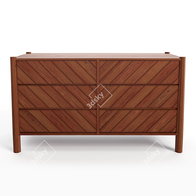 Urban Outfitters Clara Dresser 3D model image 2