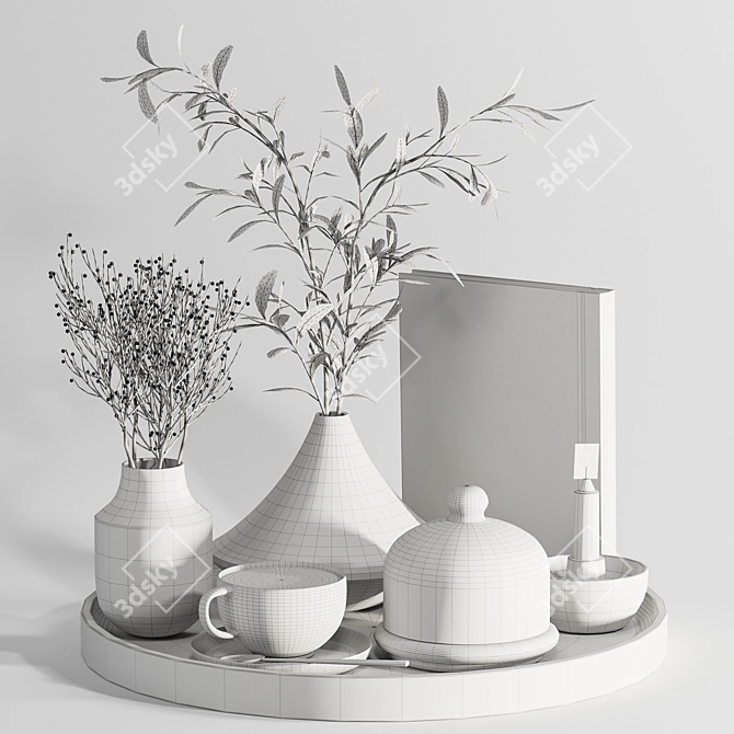 High-Quality Decor Set: Vray/Corona 3D model image 3