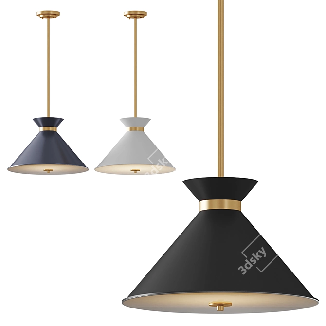 Savoy House Lamar Pendant, 45.7cm 3D model image 1