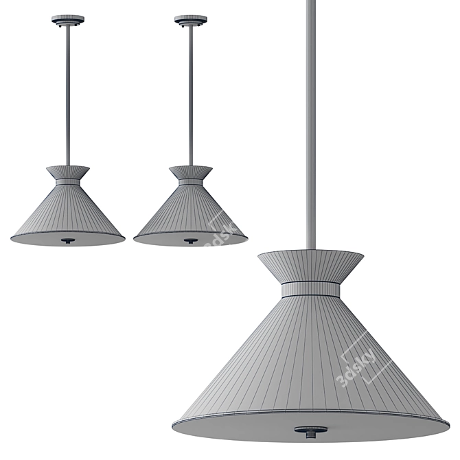 Savoy House Lamar Pendant, 45.7cm 3D model image 2