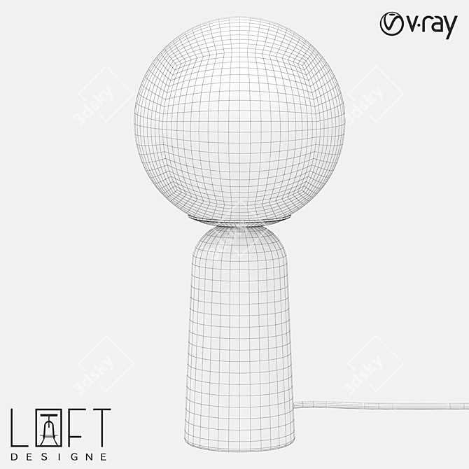 LoftDesigne 1359 Table Lamp 3D model image 2