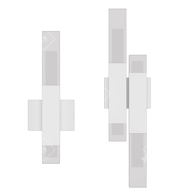 Modern Martelo LED Wall Sconce 3D model image 2