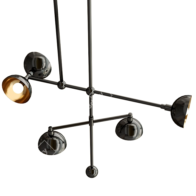 Sleek Trapeze Lighting Collection 3D model image 3