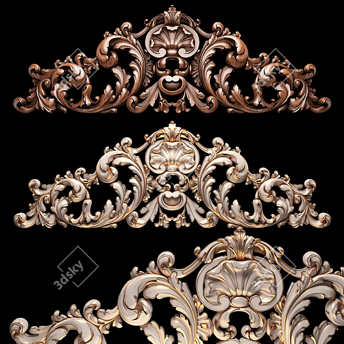 CNC Wood Decor Model Files 3D model image 1