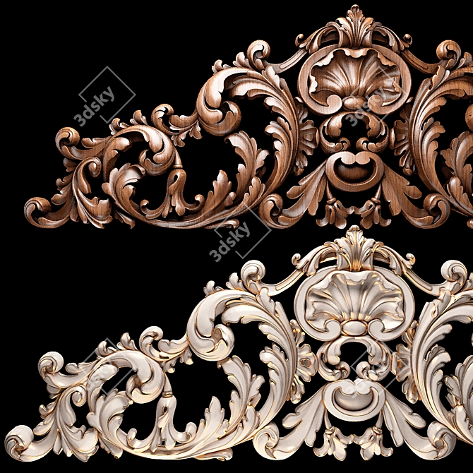 CNC Wood Decor Model Files 3D model image 2