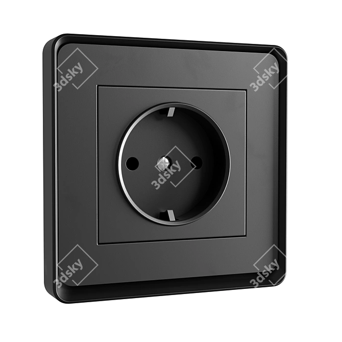 Smart ZigBee Wall Switch Set 3D model image 3