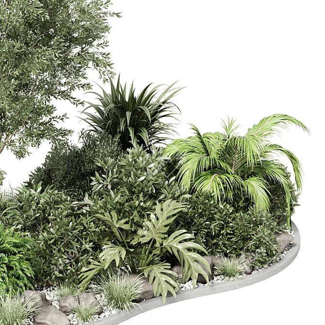 Garden 110 Plant Tree Collection 3D model image 5