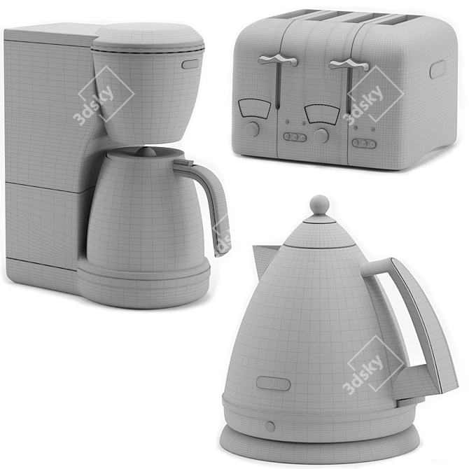 Delonghi Kitchen Appliance Bundle 3D model image 7