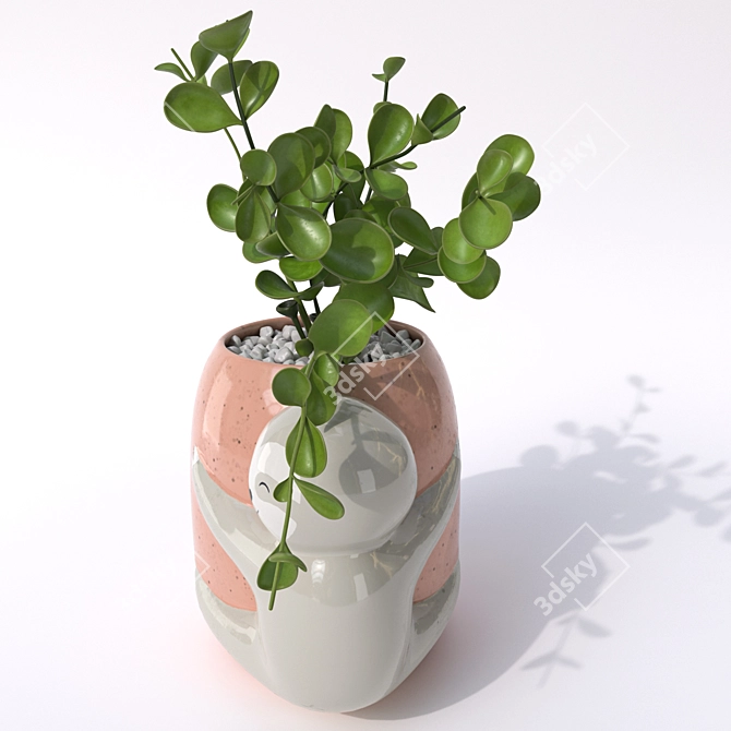  Modern Vase Design Set 3D model image 2