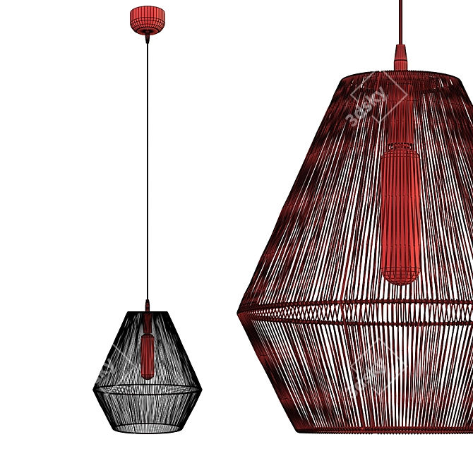 Scandinavian Style Ceiling Light 3D model image 2