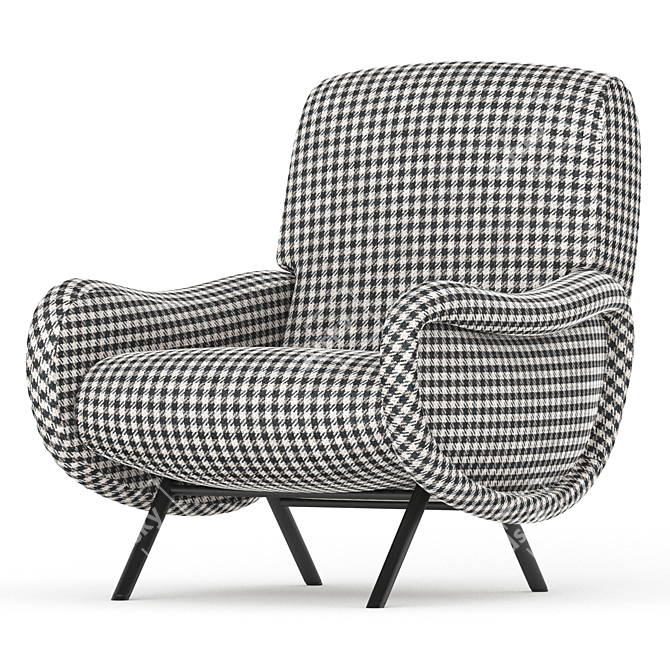 Elegant Cassina 720 Lady Armchair 3D model image 2