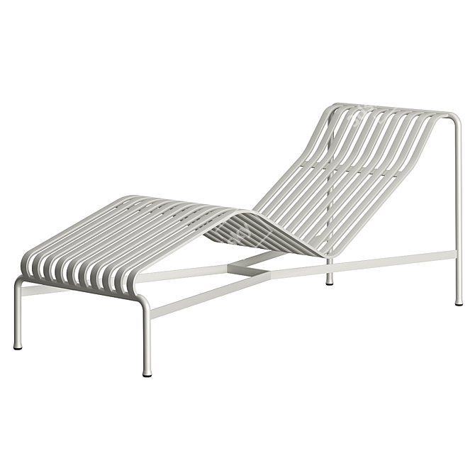 Urban Elegance: Palissade Chaise Longue 3D model image 4