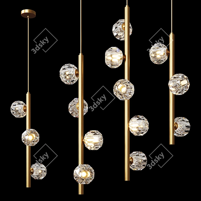 Juliet LUX Pendant Light Set 3D model image 1