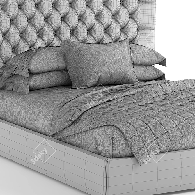 Modern Dorelan Brighton Bed Frame 3D model image 6