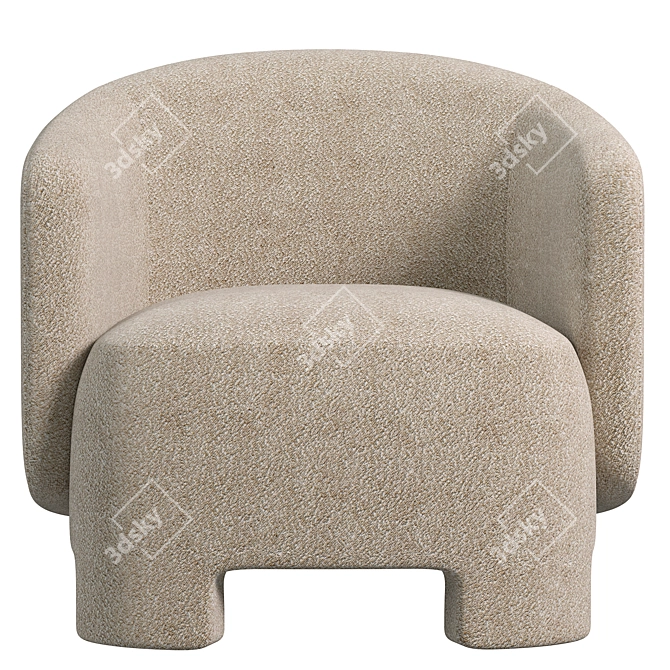 Contemporary TARU Armchair Design 3D model image 2